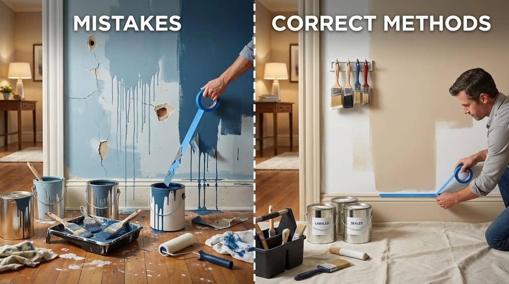 טעויות נפוצות בצביעת דירה